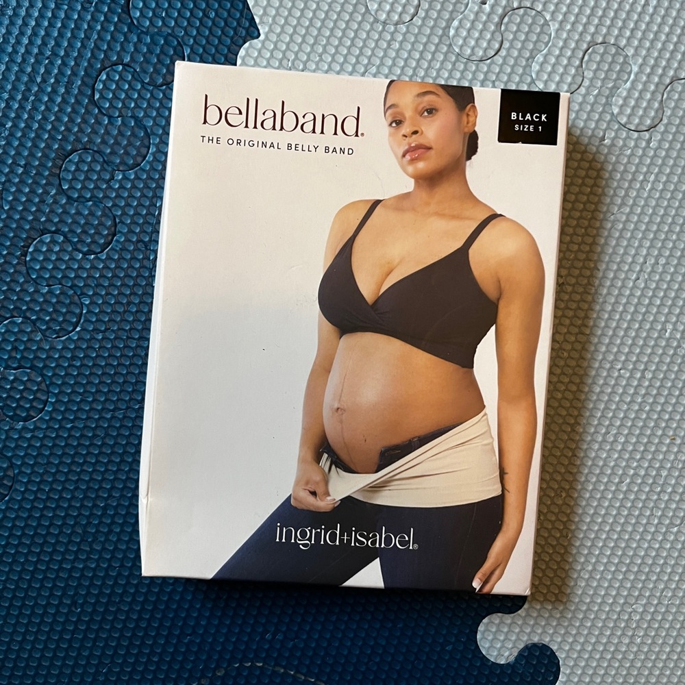 Bellaband by Ingrid & Isabel - Black Maternity Belly Band